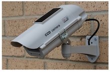White Outdoor Solar Powered Dummy CCTV Security Surveillance fake Camera SE012