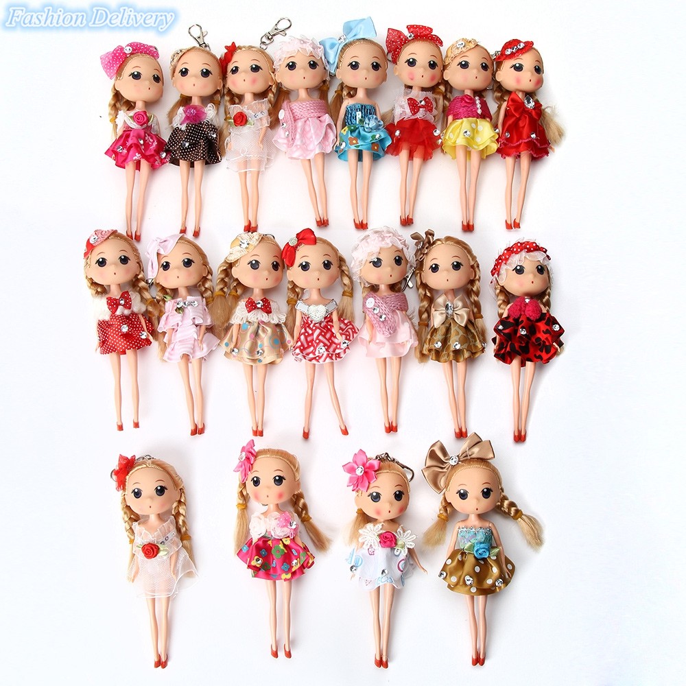 Lovely Baby Doll Key Chains Fashion Girls Accessories Cute Puppet Key