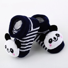 1 pair Cartoon Baby Anti slip Socks Newborn Unisex Slipper Shoes Boots 0 6 Month Wholesale