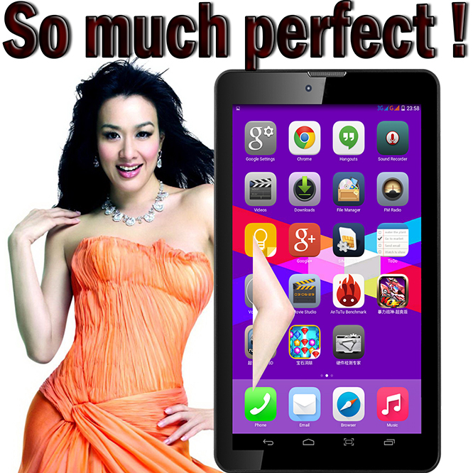 7 inch Tablet PC 3G Phablet GSM WCDMA MTK8312 Dual Core 1 5G 8GB Android 4