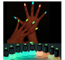 Non-toxic Neon Fluorescent Luminous oil matte nail polish candy 12 colors transparent Nail Varnish Lacquer Paint Nail Art 1 Pcs
