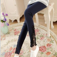 2015 New Cotton Openwork Lace Fashion Sexy Women Leggings Summer Style Sport Legging Hot Sell Free