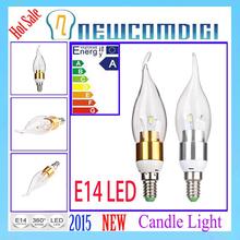 Eyourlife 3/5SMD LED Candle Light Flame  Chandelier Bulb Candelabra Lamp E14 LED Ceiling Bulb 5730 SMD Flame Bulb