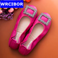 Crystal Decoration Brand Shoes Flats Women Spring Autumn Fashion Womens Ballet Flats Boat Shoes Sexy Ladies