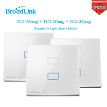 EU Standard Broadlink TC2 1/2/3 Gang Wireless Wifi Remote Control Wall Light Touch Screen Switch 433MHZ Smart Home auto System