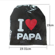Cute Warm I LOVE MAMA PAPA Knitted Cotton Beanie Cap for Baby Boy and Girls LOVE