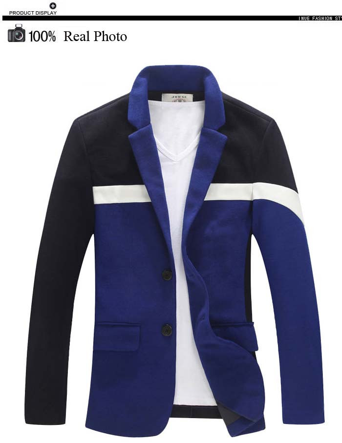 Men Striped Casual Blazer 2