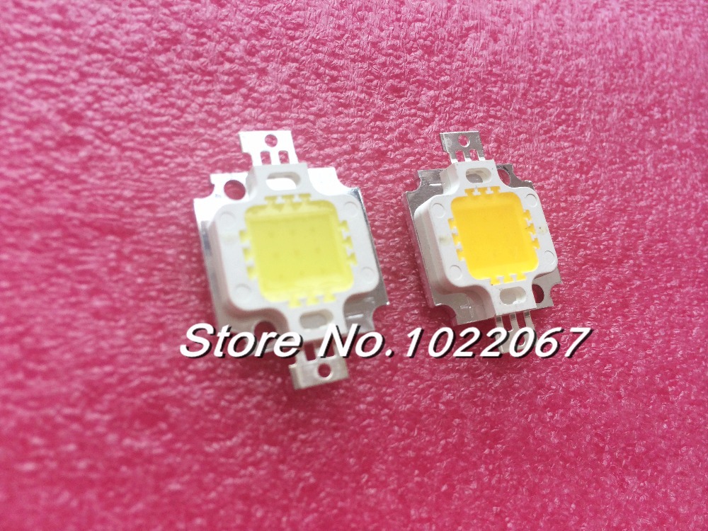 Free shipping 10pcs 10W LED chip Integrated High power 10w LED Beads RGB White Warm white