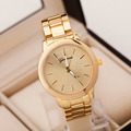2015 new fashion gold stainless steel women geneva watches quartz movt watch women ladies wristwatches auto