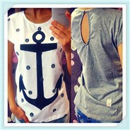 Summer-Style-New-Loose-Big-Anchor-Pattern-Female-Short-sleeved-Loose-Size-t-shirt-Women-Camisetas