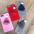 3D Diy Christmas Knitted Hat Parttern Hat Bck Back Cover Cases For Iphone 7 6s 6Plus