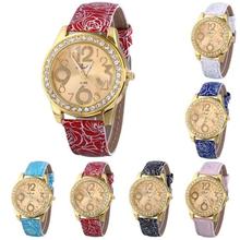 Yoner Relogio Feminino Luxury Brand Women Dress Watches PU Leather Stainless Steel Quartz Watch Diamonds