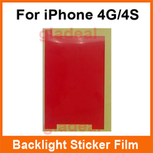 100 Pcs Lot LCD Backlight Sticker Film Refurbishment Replacement Repair Spare Parts For iPhone 4 4S