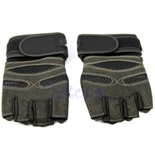Weight Lifting Gym Gloves Workout Wrist Wrap Sports Exercise Training Fitness
