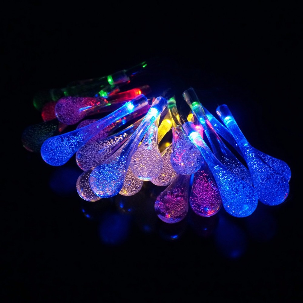 Aliexpress.com : Buy 20 LED Solar Powered Water Drop String Lights LED Fairy Light for Wedding ...