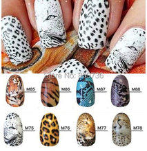 20 Sheets Set Wholesale New Animal Design Tip Nail Art Stickers Decal Tips Beauty Women Makeup