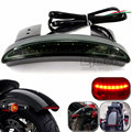 Motorcycle Green Black Rear Fender Edge LED Taillight Tail Light Brake Stop Light For Harley XL883