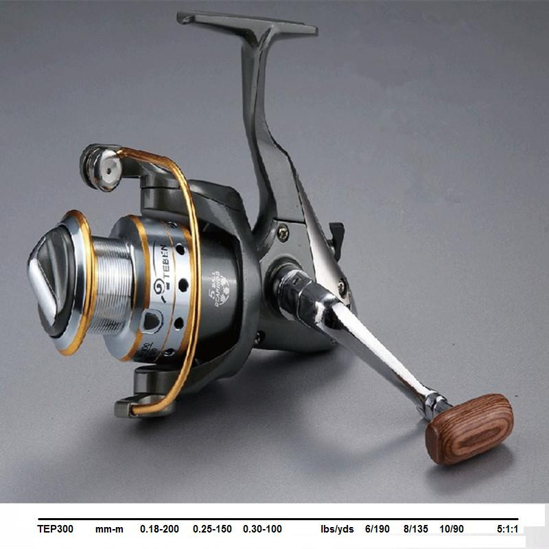 TEBEN Professional TEP300 metal fishing reel 5 shaft fish wheel fish reel pole wheel angeles bar wheel lure wheel 100m line