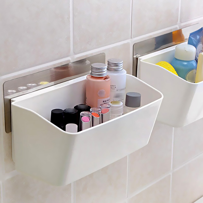 Self-adhesive Bathroom Wall Storage Multi-functional Bathroom Kitchen Shelving Shelves for Storage Kitchen Bathroom Storage