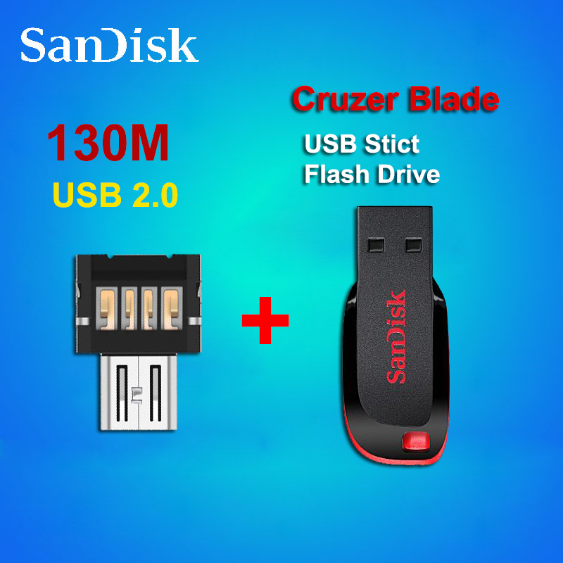 100 Original Genuine Sandisk Cruzer Blade USB stick flash drive CZ50 64GB 32GB 16GB 8GB OTG