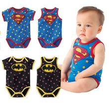 newborn baby boy clothes 215 Summer new born baby clothing Cute cartoon spiderman Superman baby boy