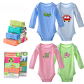 1 piece 0 2yrs long Sleeved Baby Infant cartoon bodysuits for boys girls jumpsuits 2016 new