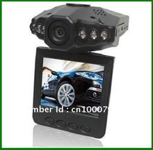 Cheapest & Hot sales 6LED night vision 2.5 inch screen Car vehical DVR camera blackbox H198, Free Shipping!