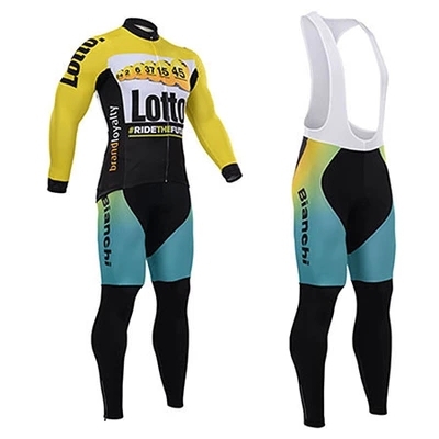 yellow long sleeve cycling jersey