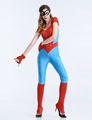 Hot Sale Women Spider Man Costumes Hero Costumes For Adults Red Blue Zentai Suit Sexy Girls