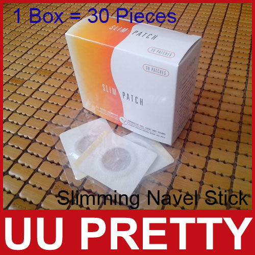 Free Shipping Slimming Navel Stick Slim Patch Magnetic Weight Loss Burning Fat Patch 30Pieces Box