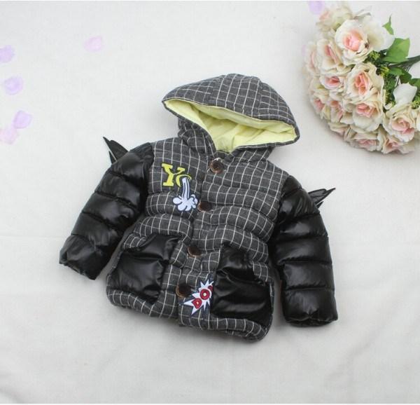 New Children's Winter Coats Boy's Thicken Outwear Baby Boy jackets plush Hoodies clothes Kids Clothing WD1632