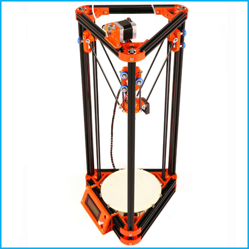 LCD display diy K 800 ROSTOCK 3d printer kit with one roll Filament 8GB SD card