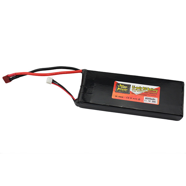 ZOP Power Lithium Li-polymer Lipo Battery 11.1V 8000mAh 3S 35C T Plug for RC Helicopter Qudcopter Car Airplane Bateria Lipo