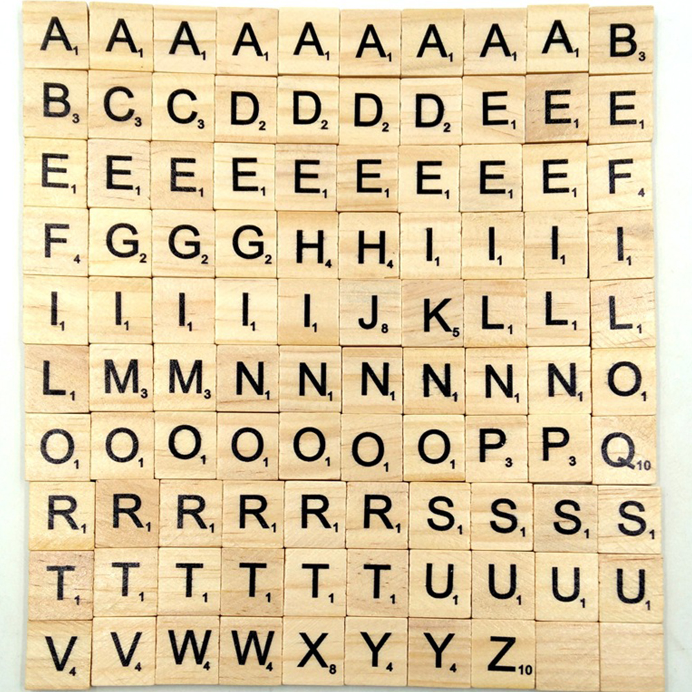 100pcs Alphabet Tile Complete Wooden Number Scrapbooking Handcraft Word Name e Wooden Letter Set Decorative Letters Numbers Aliexpress