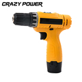 CRAZY POWER 12V Electric Drill Double Speed Lithium Cordless Drill Household Electric Screwdriver Power Tool EU