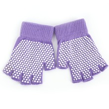 Unisex Anti Slip Fingerless Gloves Grip Sticky For Yoga Pilates Balance