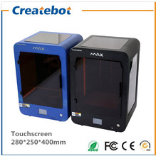 Blue/Black Build Size280*250*400mm Createbot Max 3D Printer With Heatbed and Touchscreen with one free 4G SD Card and Filament