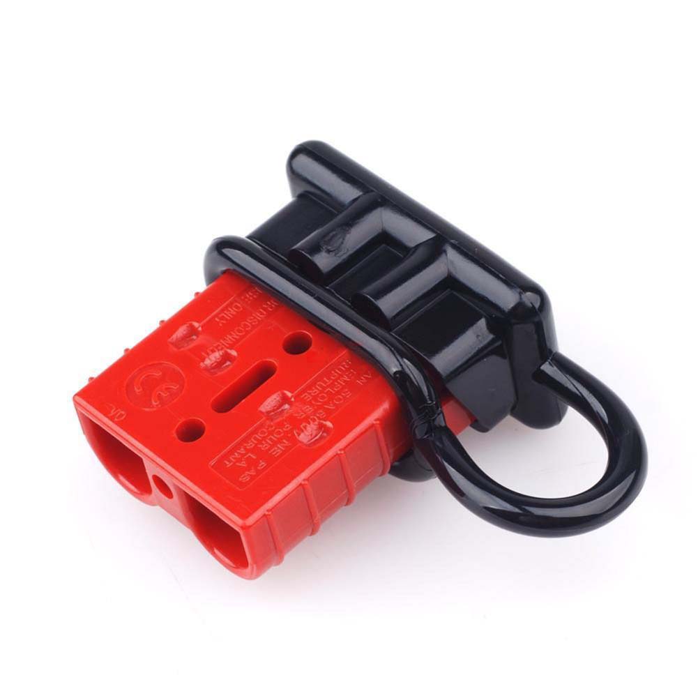 COPPIA Anderson SB50-600V Plug-Medio Terminale Cavo Connettore di alimentazione a batteria-Rosso