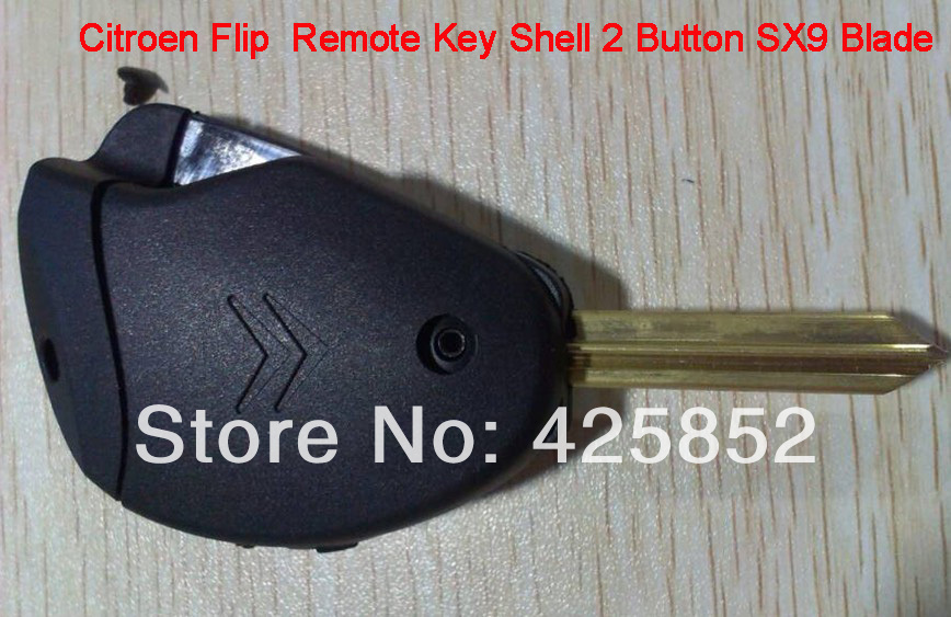 Special offer high quality   Citroen flip remote key shell 2 button