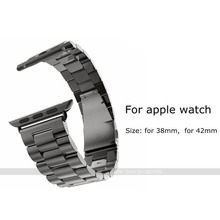 Stainless Steel Strap Classic Buckle Watch Band for 2015 New Apple Watch Sport 38mm 42mm with