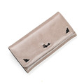2016 Trendy New Korean Style Bi fold Wallet Women Solid Color Letters Print Purse Ladies Fashion