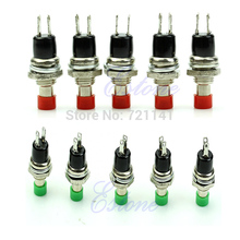 J34 Free Shipping 10pcs/lot Momentary On Off Push Button Micro Switch New High Quality  2 Colors