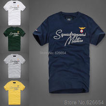 Quality Slim Fit mens Shirts Aeronautica militare Air Force One Brand T-Shirt short Sleeve O-NECK cotton Shirt tees men clothing