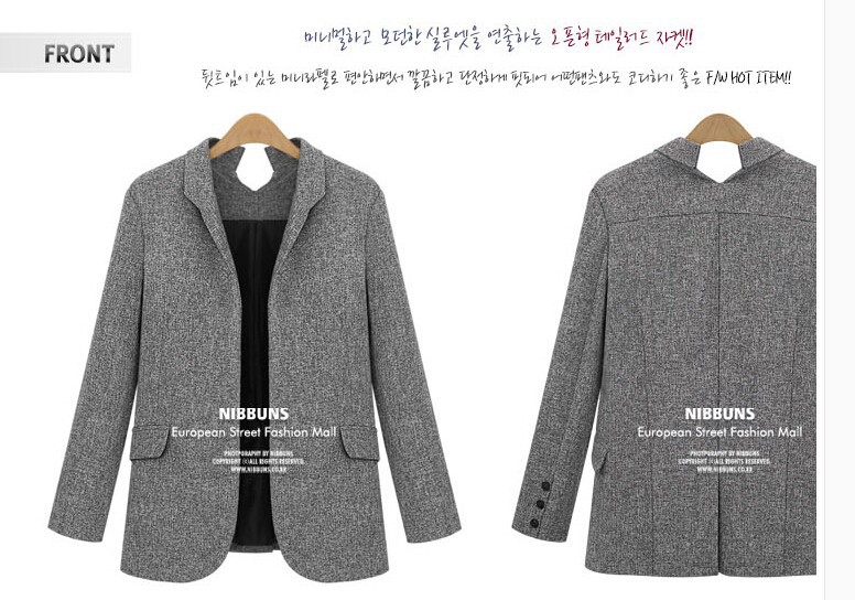 Women Blazer 2015 Temperament Career Suit Jacket Casual blazer feminino (3)