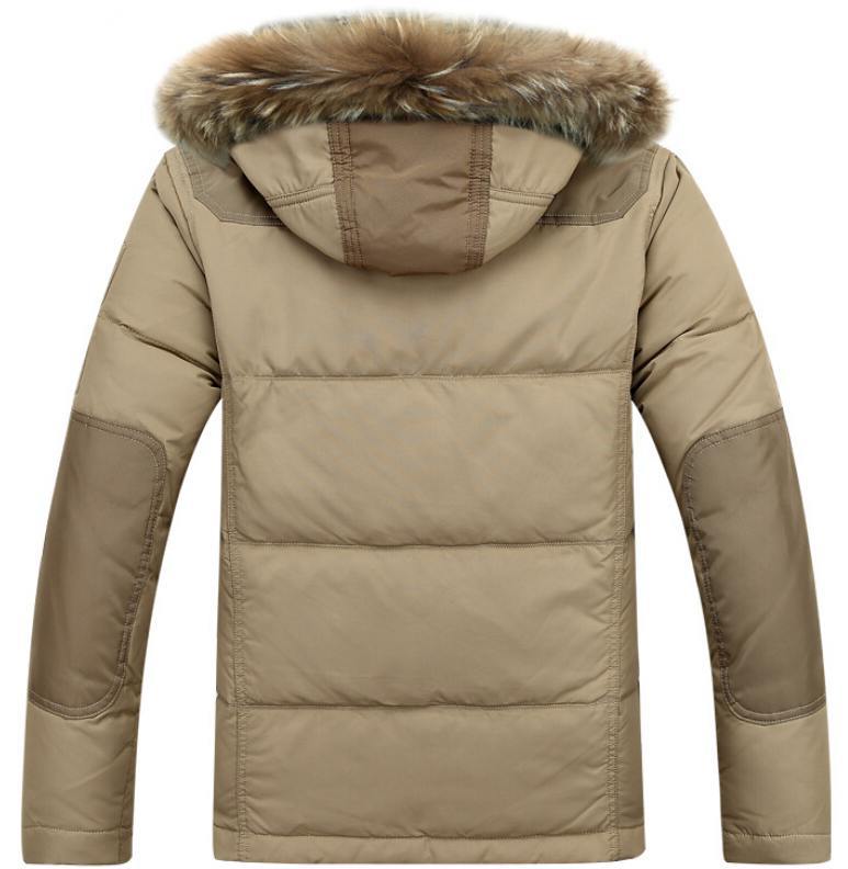 2015 Men Coats Long Jackets Fashion Detachable Fur Hood Outware Warm Clothes Winter Down Coat Wholesale