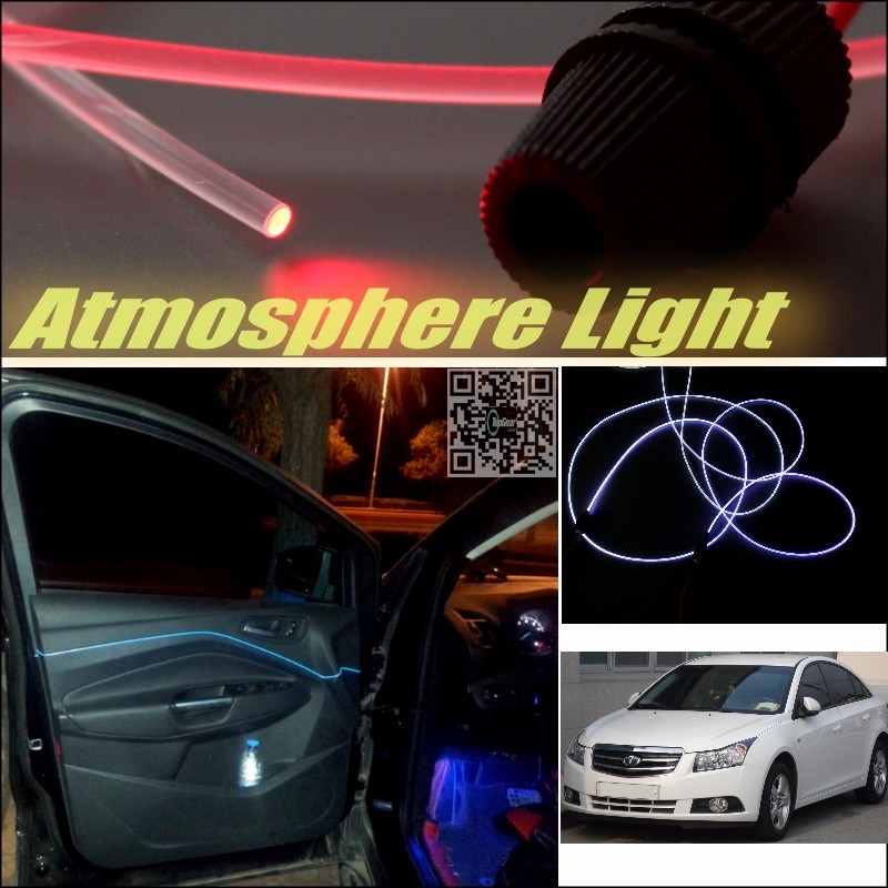 Car Atmosphere Light Fiber Optic Band For Daewoo Lacetti Premiere J300 Interior Refit No Dizzling Cab Inside DIY Air light