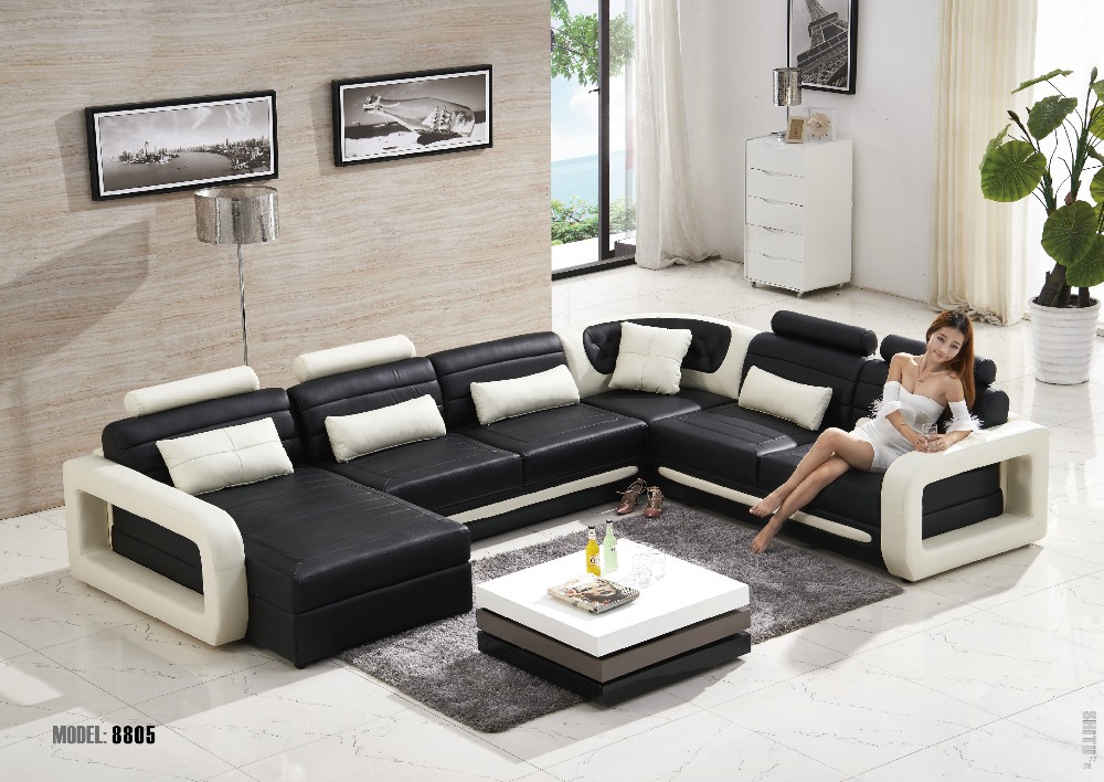 Buy Modern Living Room Leather Sofa