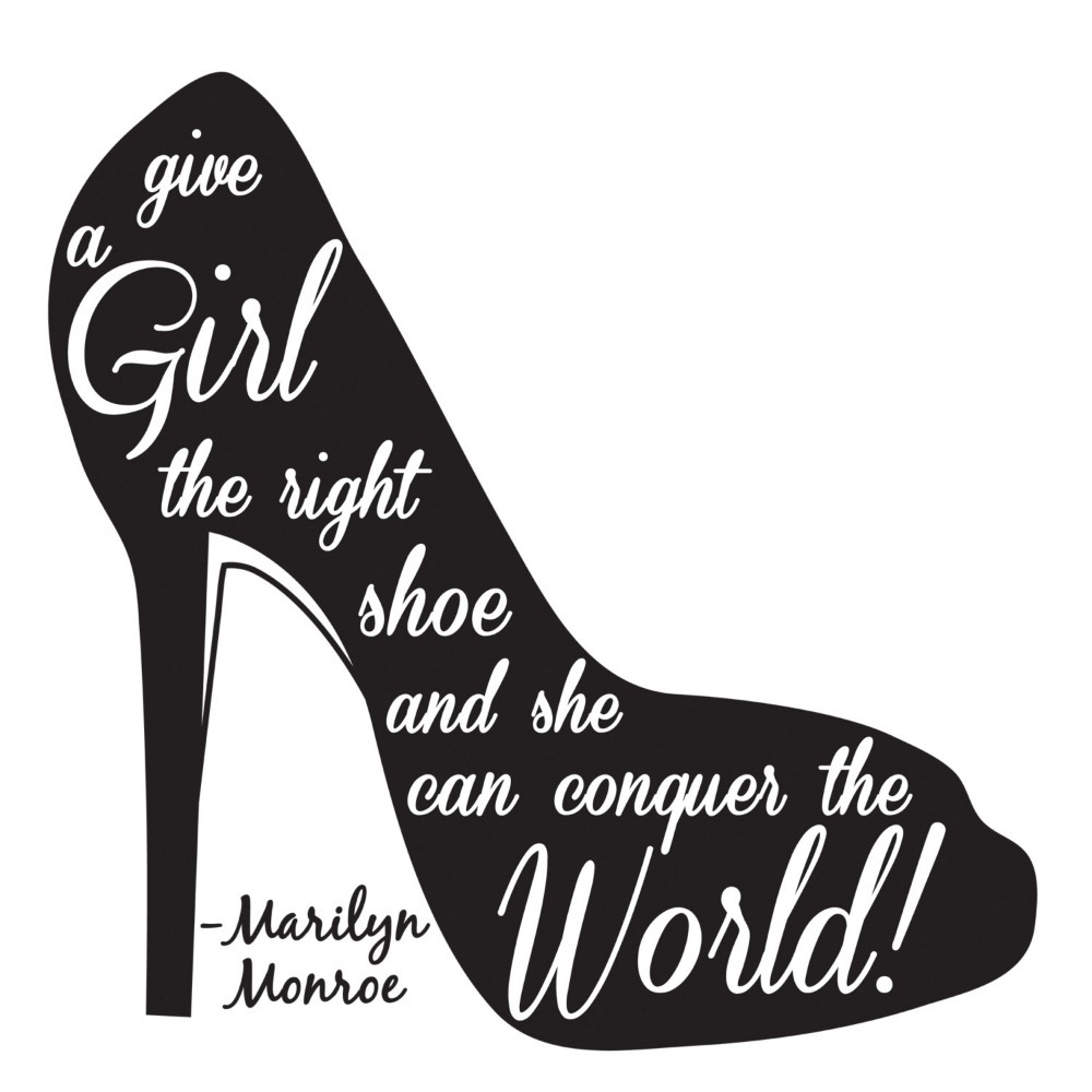 dc arrival new shoes The Vinyl Shoe Marilyn A New Wall Decal Monroe. Girl Right . Give 2015