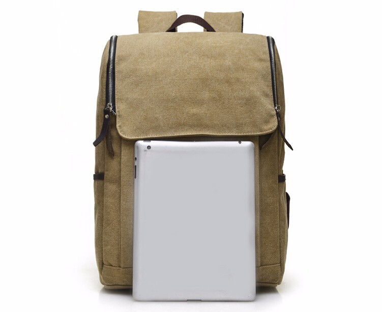 New Vintage Backpack Fashion High quality men Canvas Backpack boy school bag Casual Travel Bags (21)