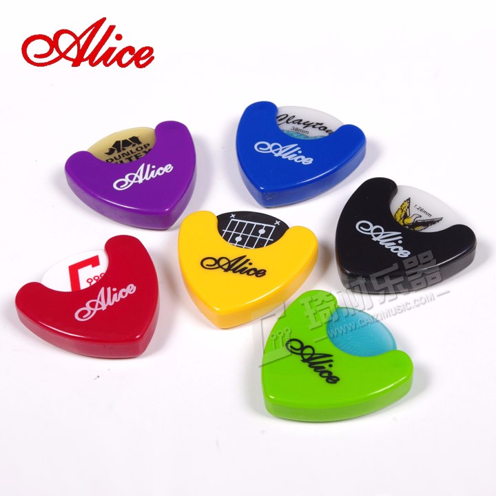 Description Picture 2 of itemAlice A010A Triangle Guitar Pick Holder Case Storage Box Self Stick plectrum mediator